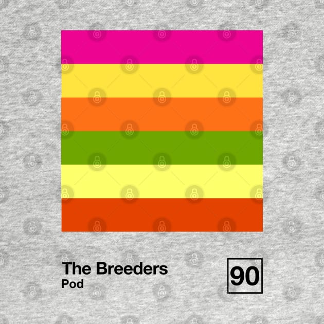 The Breeders / Minimalist Style Graphic Artwork Design by saudade